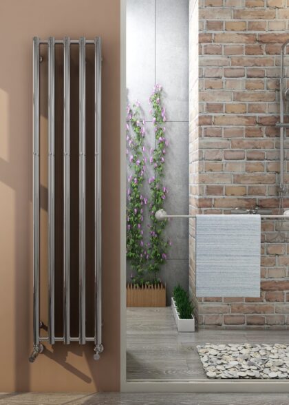 Orion Håndklædetørrer 340x1500 Krom