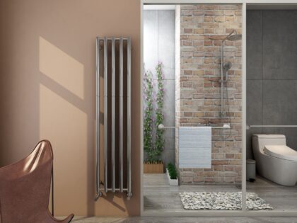 Orion Håndklædetørrer 340x1500 Krom