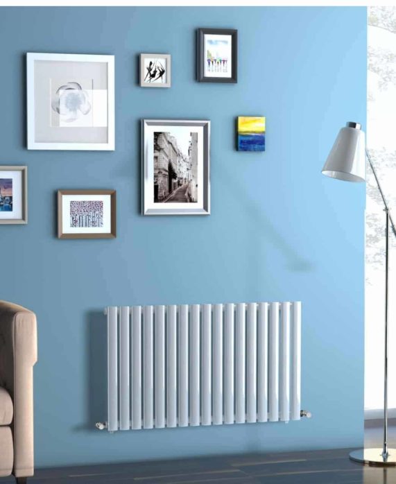 Neva Horisontal Dobbelt Radiator Antracit - Håndklædetørrer.dk