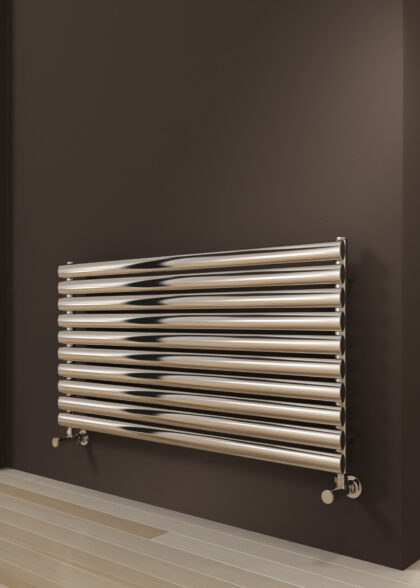 Artena Horisontal Single Radiator Poleret Stål
