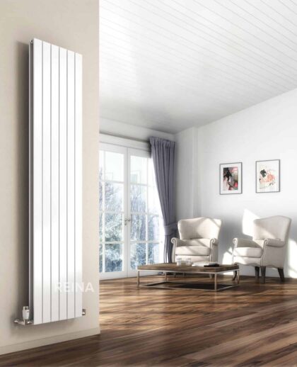 FLAT VERTIKAL ANTRACIT DOBBELT RADIATORER-4365