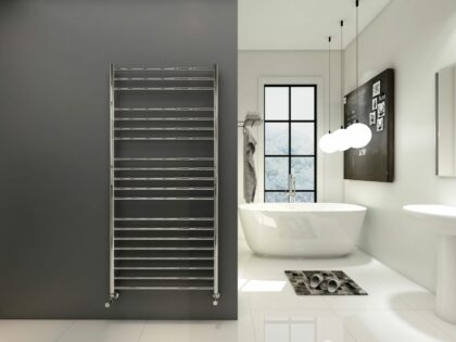 Luxor håndklædetørrer 800x1500 rustfrit stål