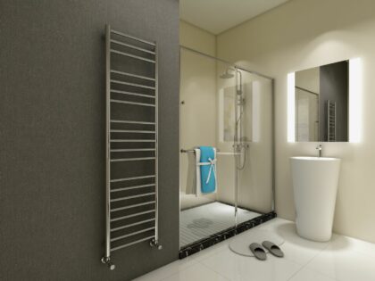 Luxor håndklædetørrer 800x1500 rustfrit stål