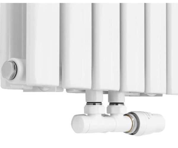 Twins termostat ventilsæt i hvid