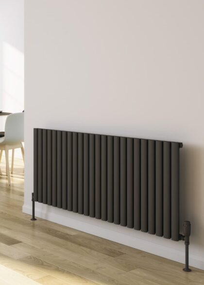 Neva Horisontal Single Radiator Antracit