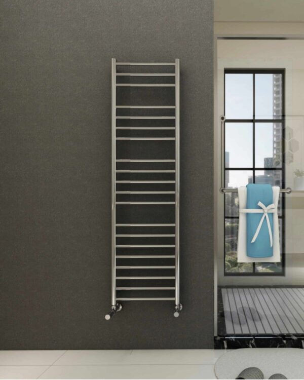 Luxor håndklædetørrer 350x1500 børstet rustfrit stål